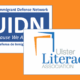 The logos of UIDN and the Ulster Literacy Association.